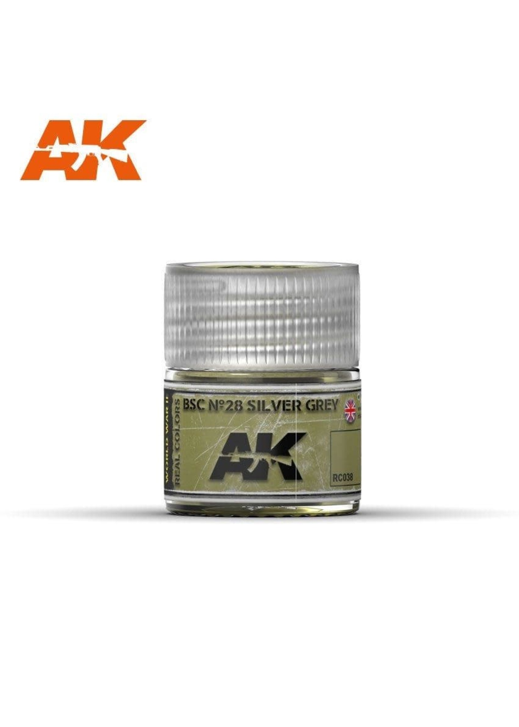 AK Interactive AK-RC038 BSC No28 Silver Grey (10ml)