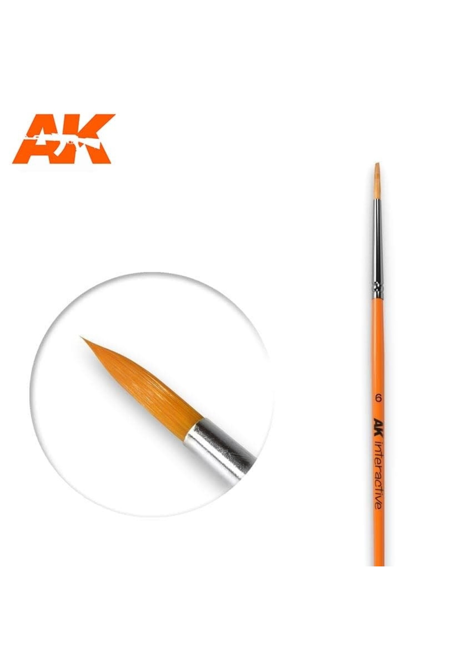 AK Interactive ***AK-606 #6 Round Brush