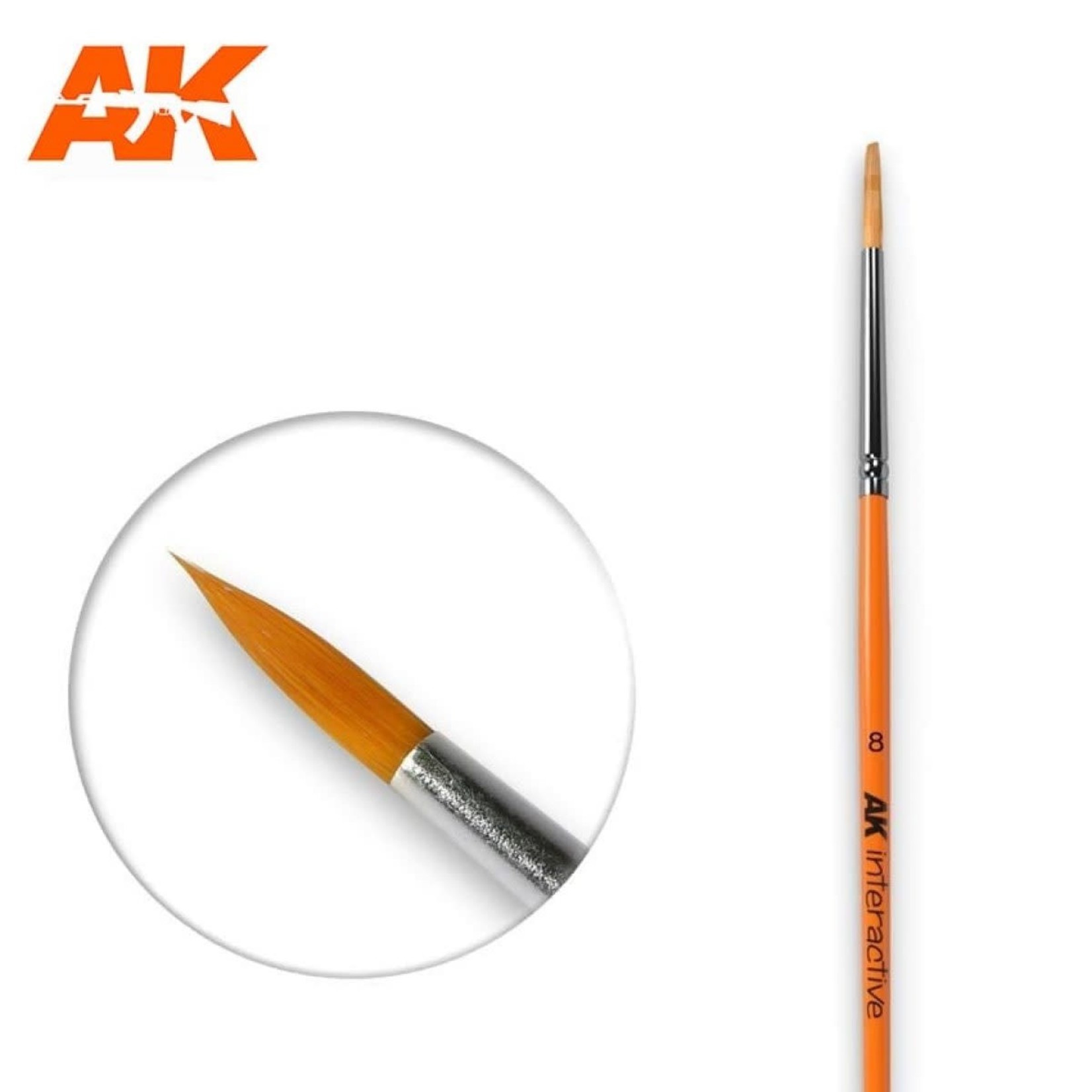 AK Interactive AK607 #8 Round Brush