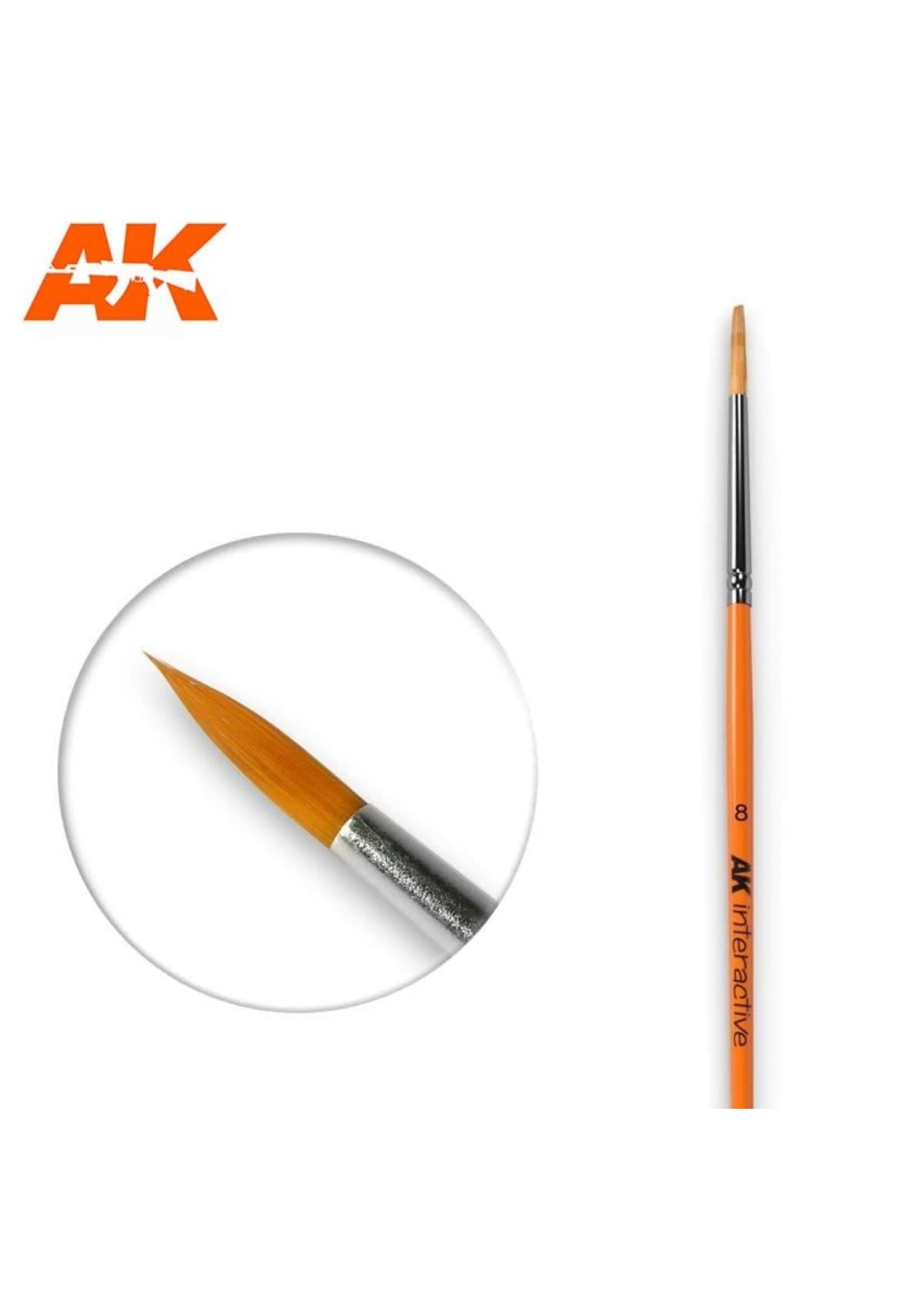 AK Interactive AK-607 #8 Round Brush