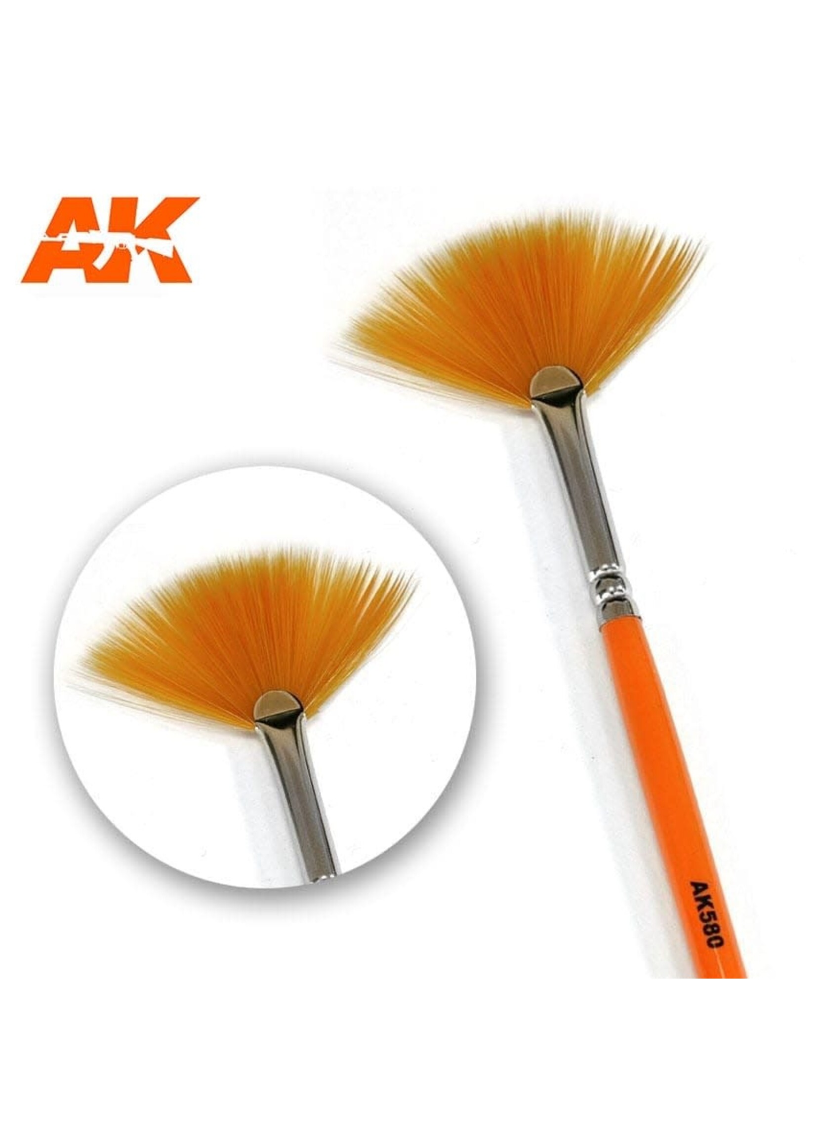 AK Interactive AK-580 Fan Weathering Brush