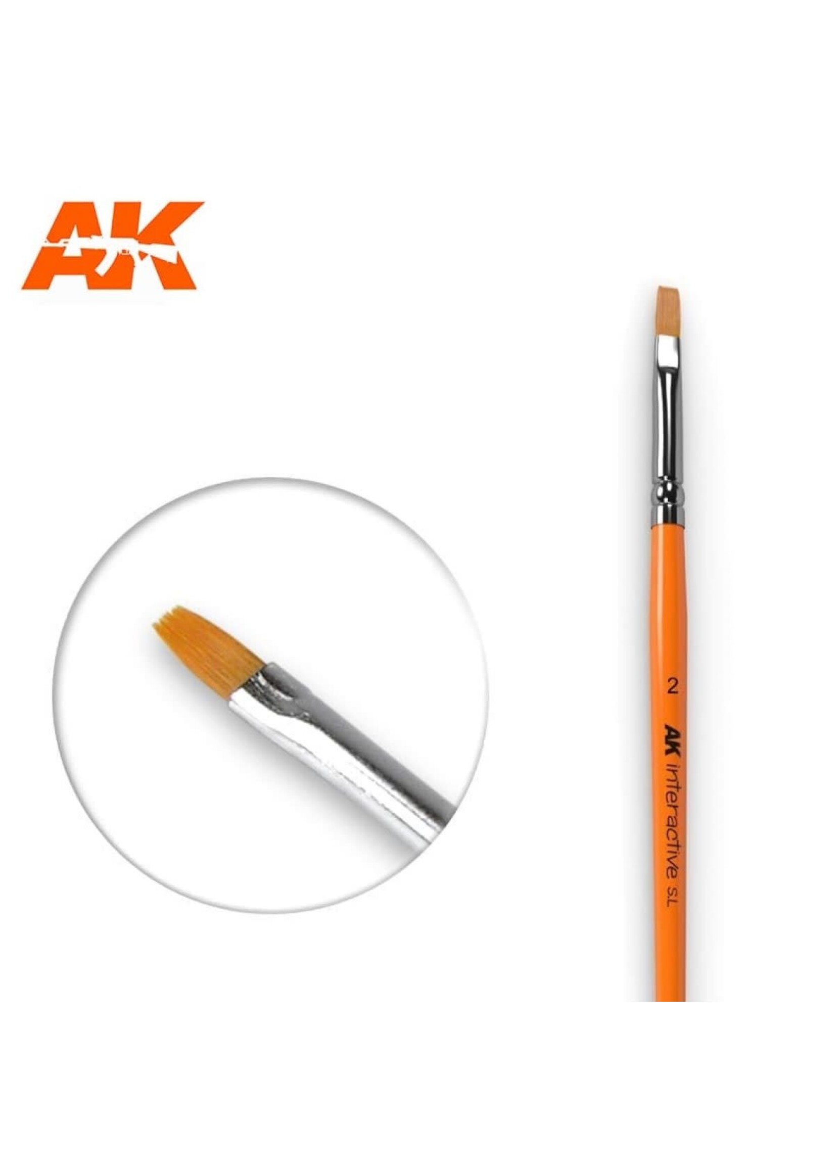 AK Interactive ***AK-609 #2 Flat Brush