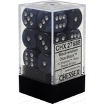 Chessex Dice 16mm 27688 12pc Phantom Black/Silver
