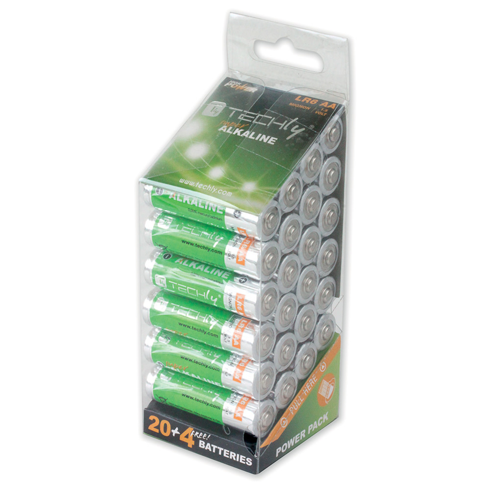 Techly AA Super Alkaline Batteries (24pc)