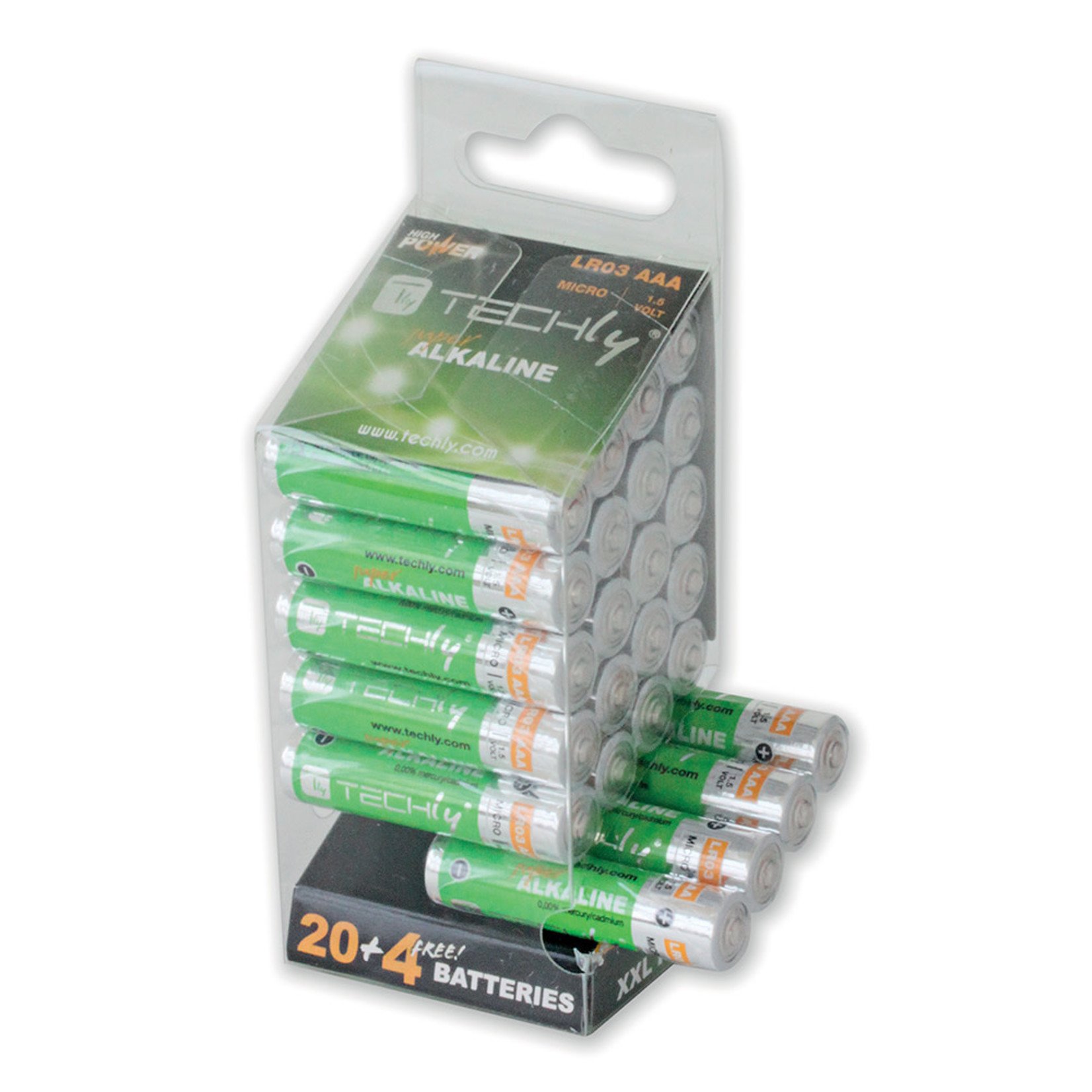 Techly AAA Super Alkaline Batteries (24pc)