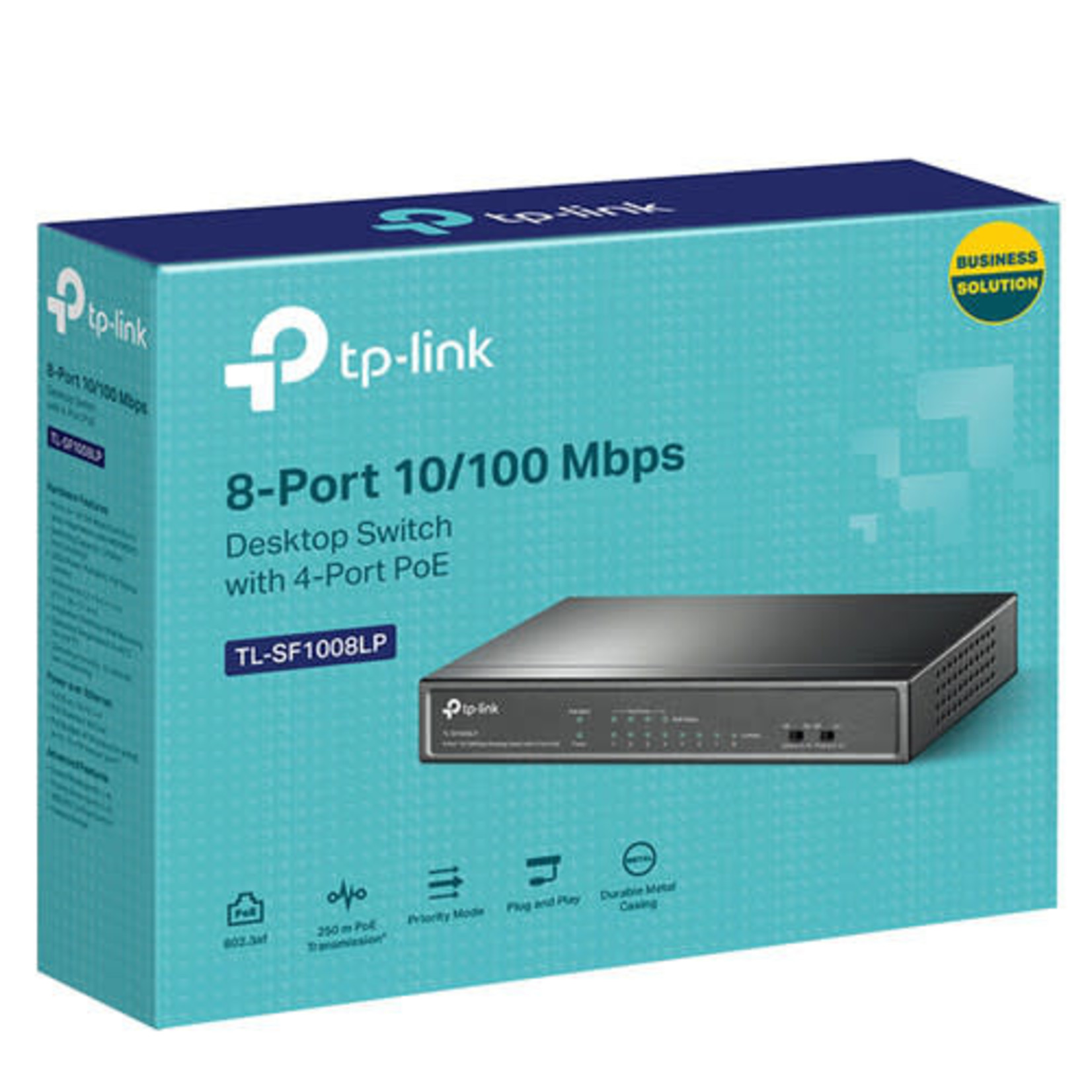 TP-Link TL-SF1008P 8 Port 10/100 Switch with 4 Port PoE