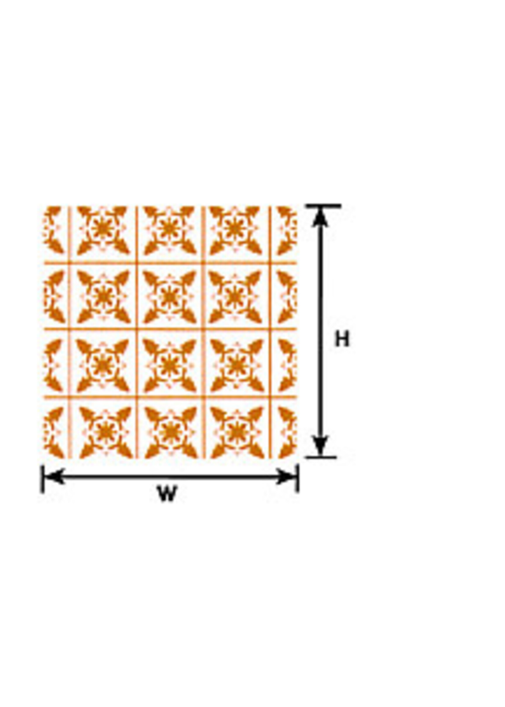 Plastruct PLA91861 Brown Square Tile (2pc)