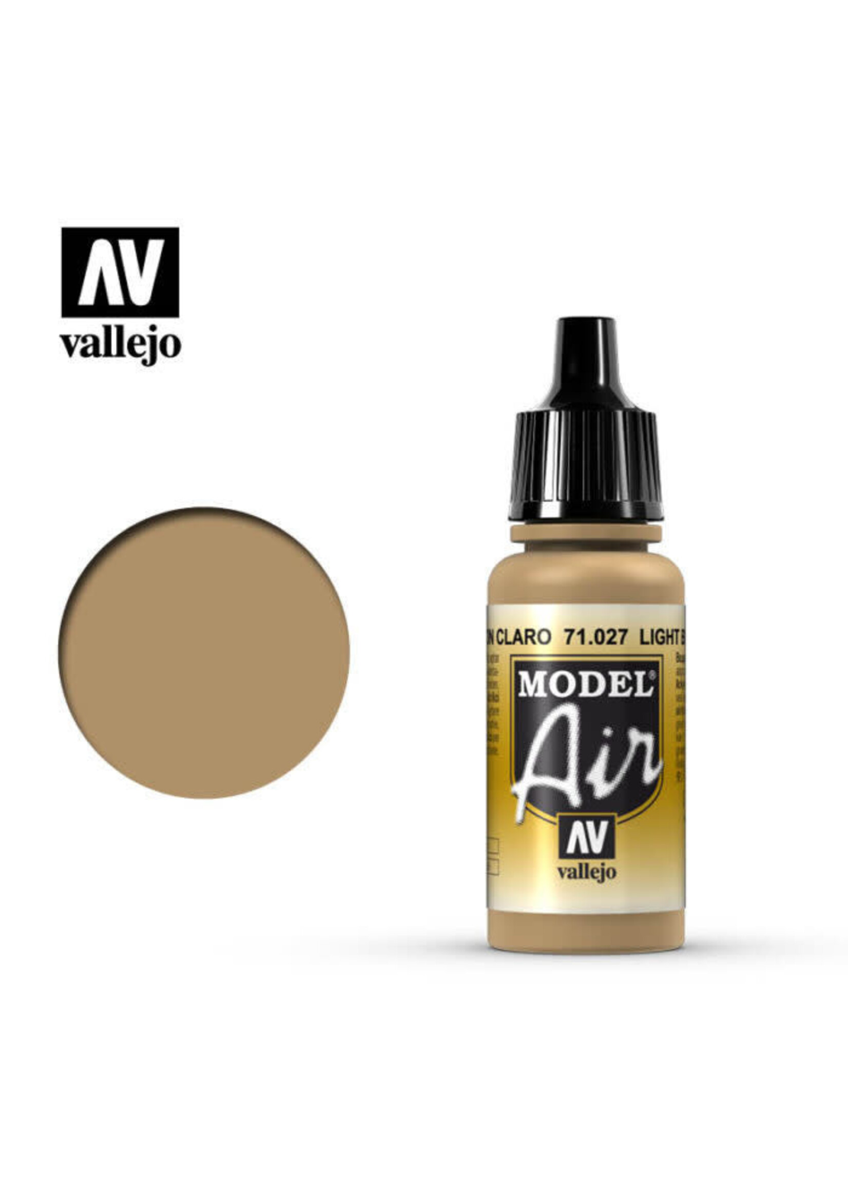 Vallejo VAL71027 Model Air Light Brown (17ml)