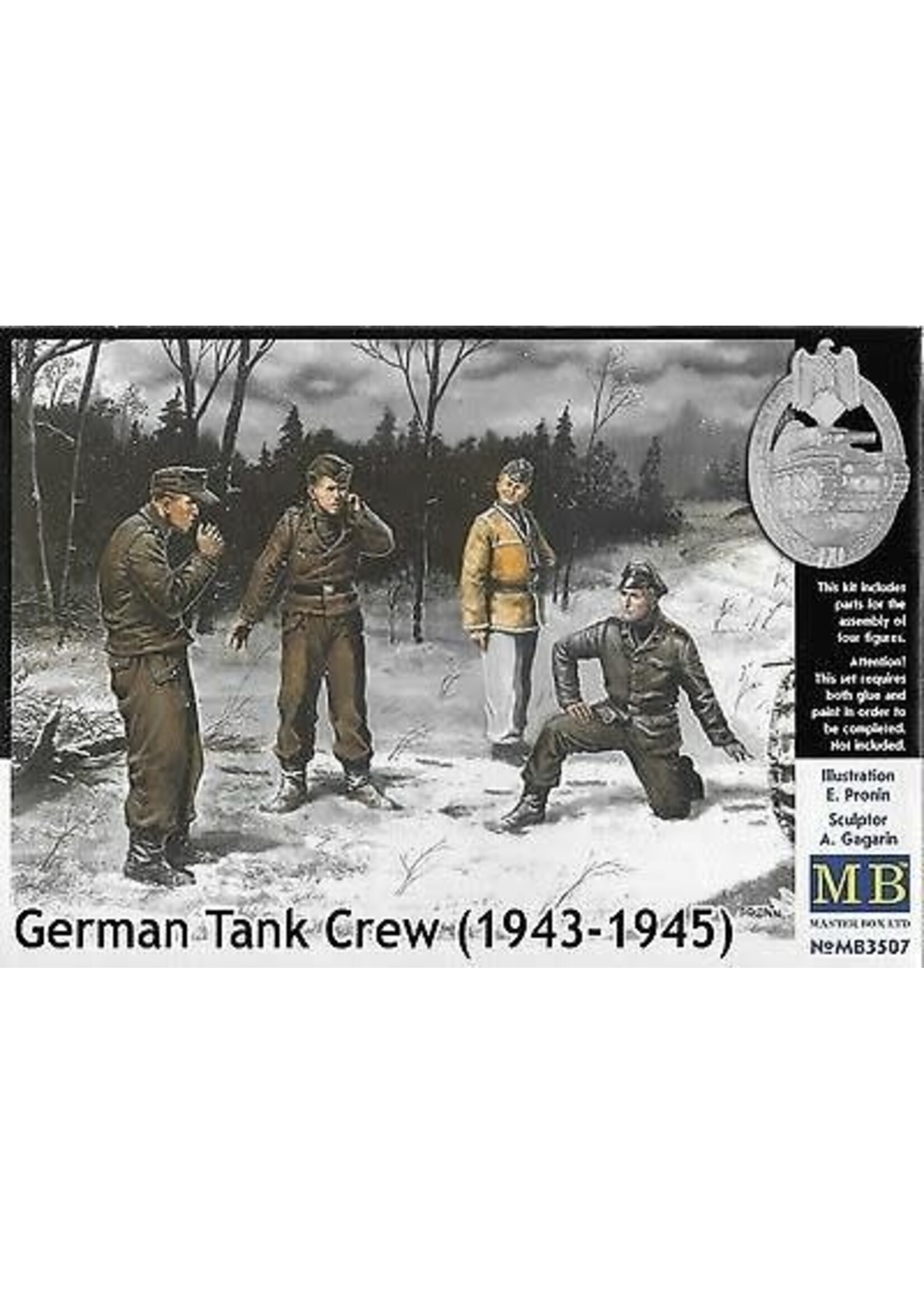Master Box ***MSTBX3507 German Tank Crew 1943-1945 Kit # 1 (1/35)