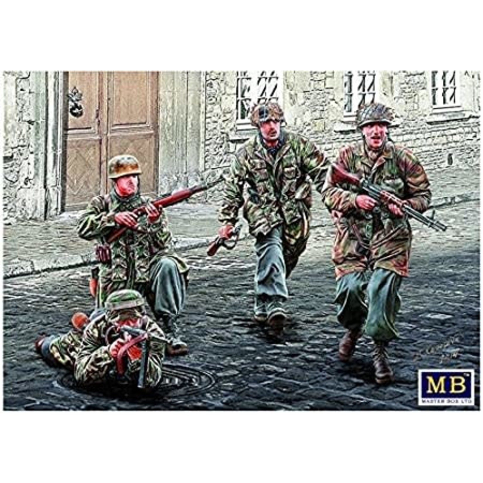 Master Box MASTER BOX 1/35 German Paratroopers. WW II era