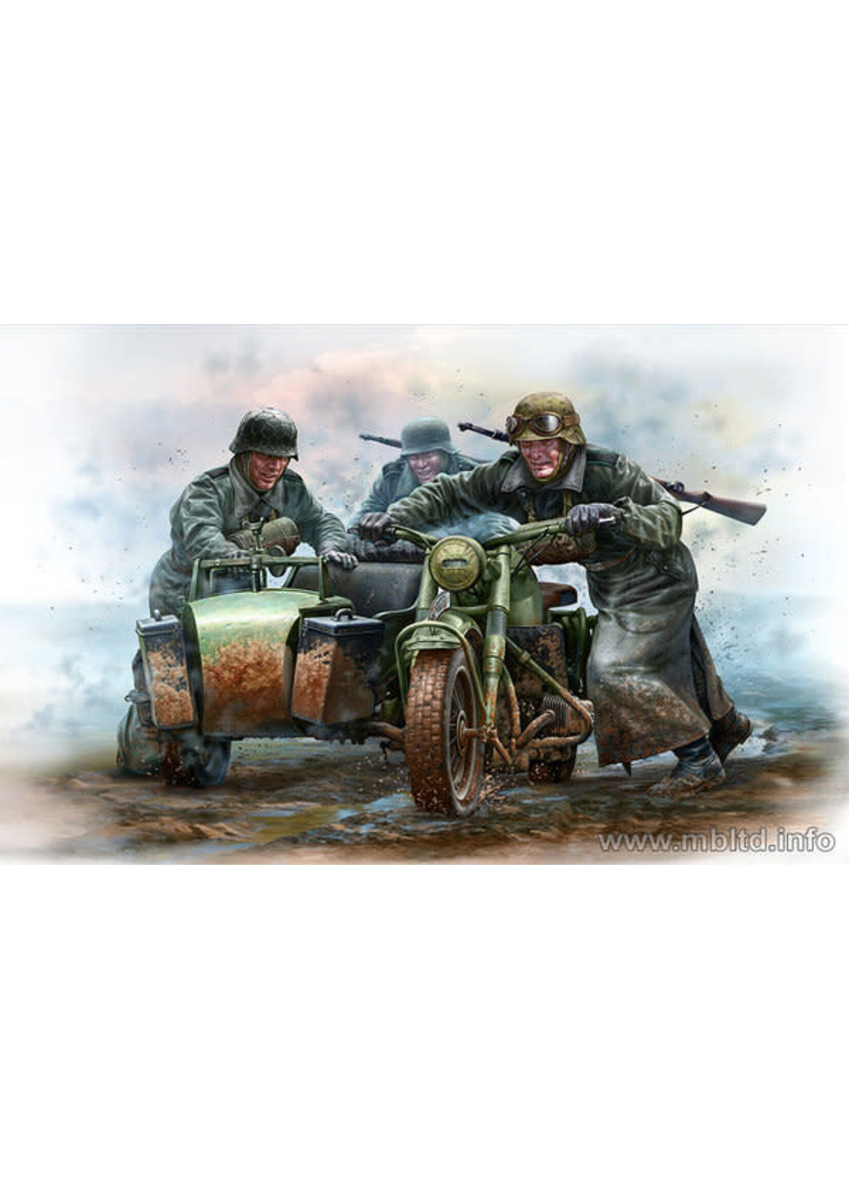Master Box MSTBX35178 WWII German Motorcyclists (1/35)