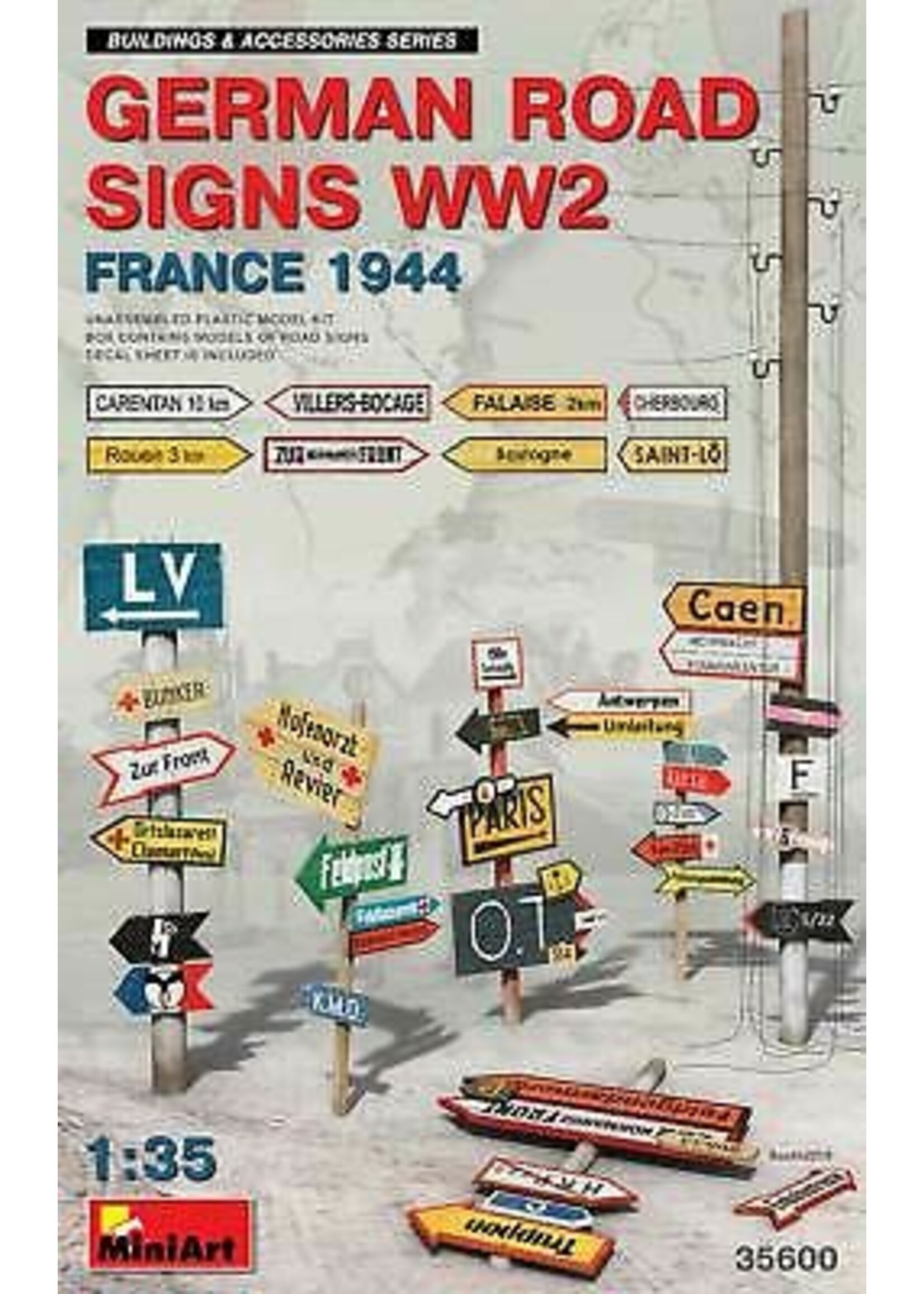 MiniArt ***MIART35600 German Road Signs WW2 (1/35)