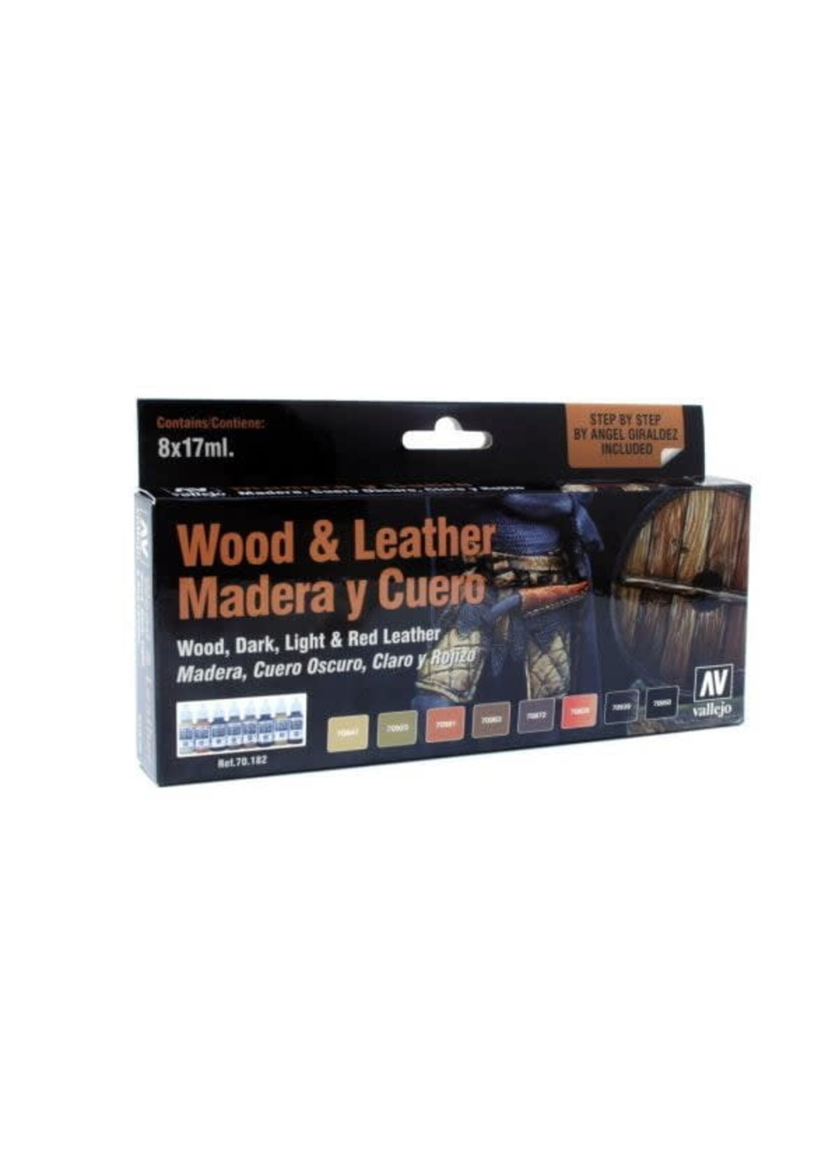 Vallejo VAL70182 Wood & Leather (8pc)