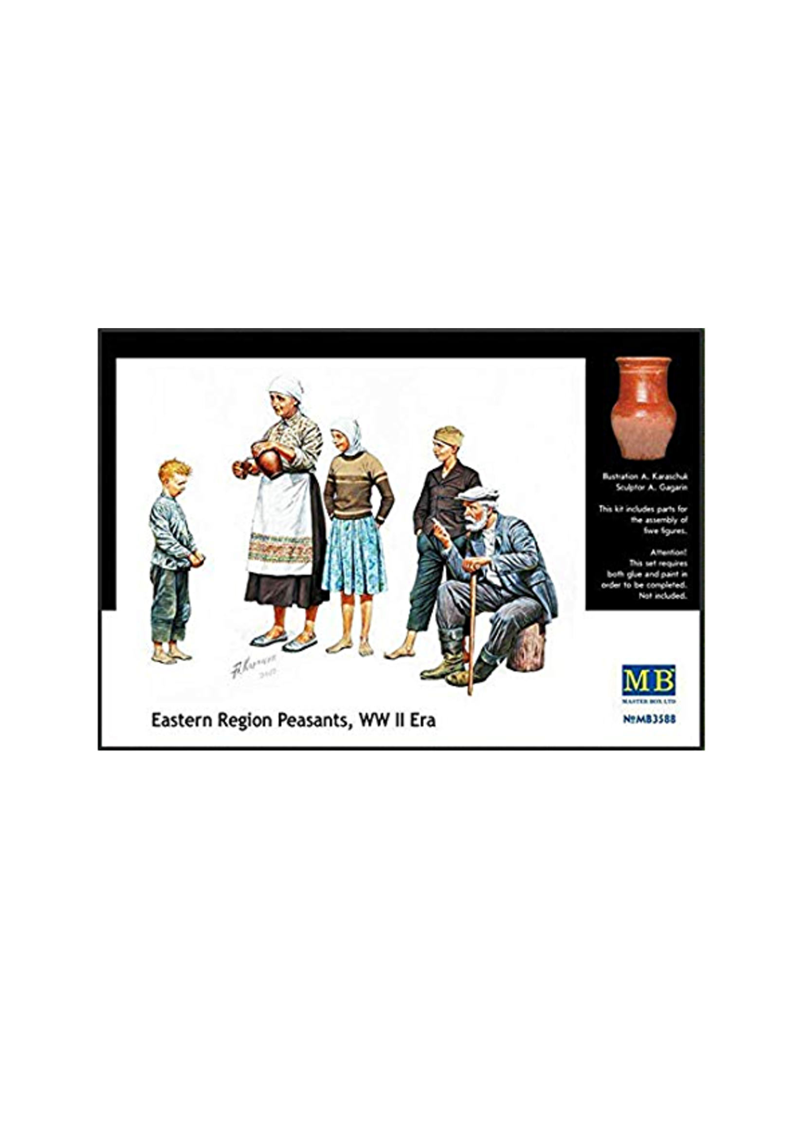Master Box ***MSTBX3588 Eastern Region Peasants, WW II Era (1/35)