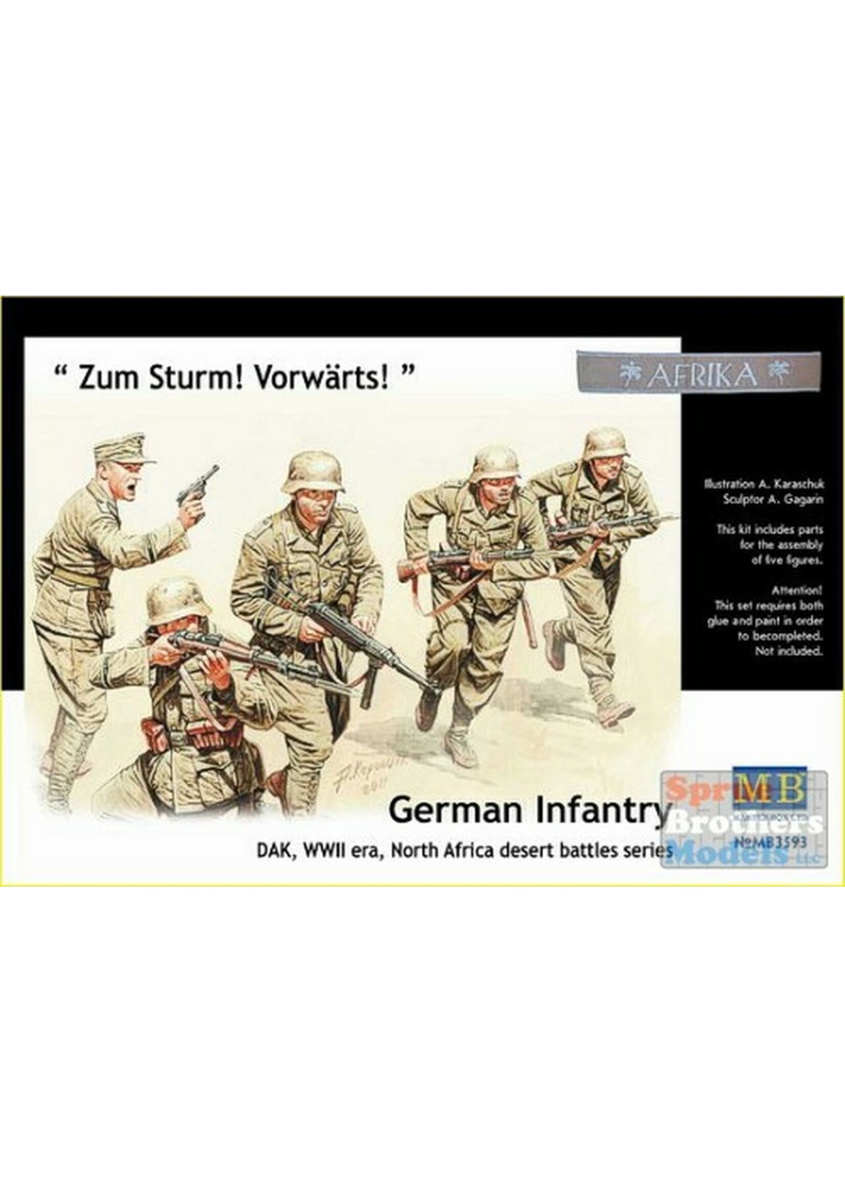 Master Box ***MSTBX3593 German Infantry DAK WWII North Africa (1/35)