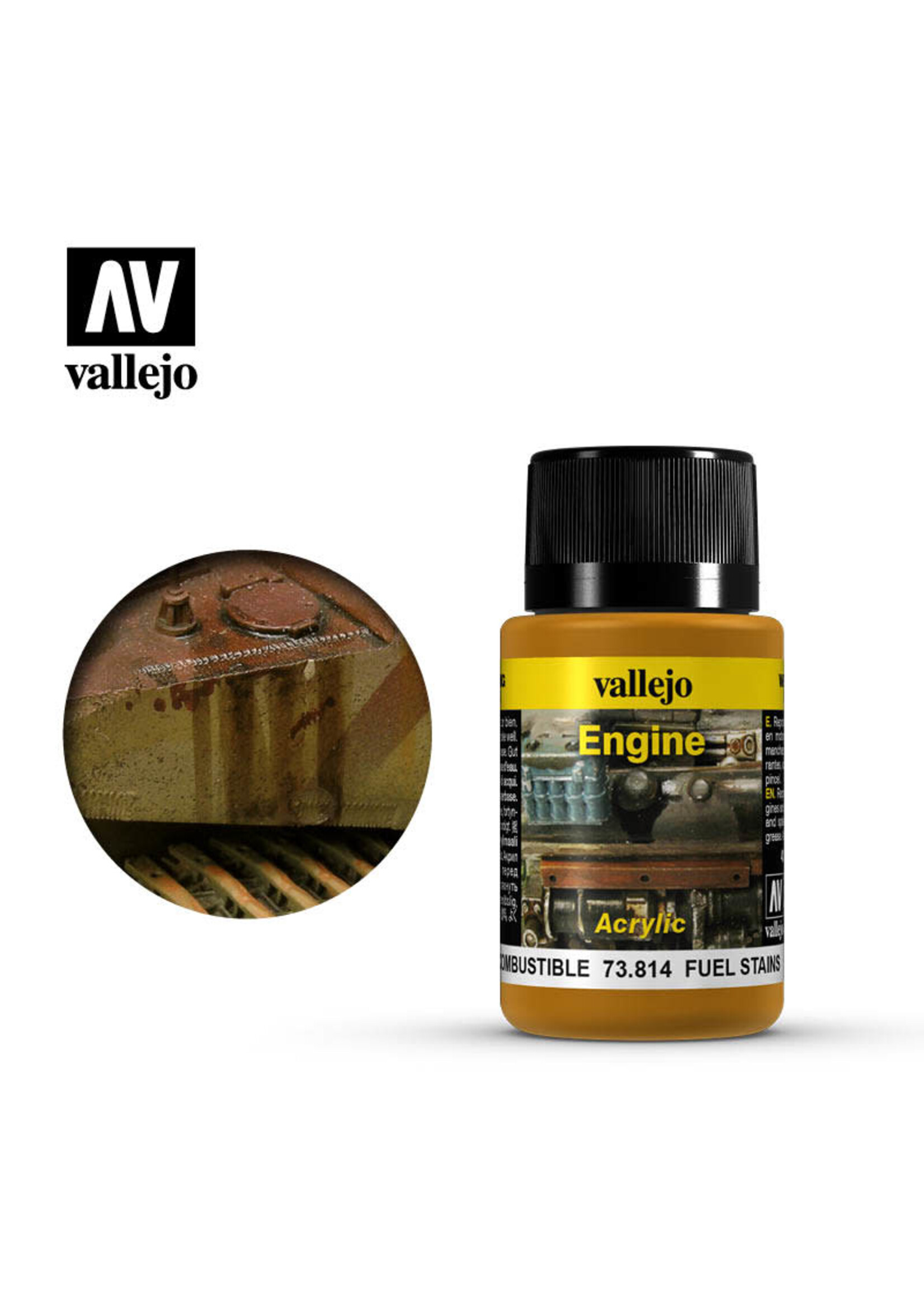 Vallejo VAL73814 Weathering Effects Fuel Stains (40ml)