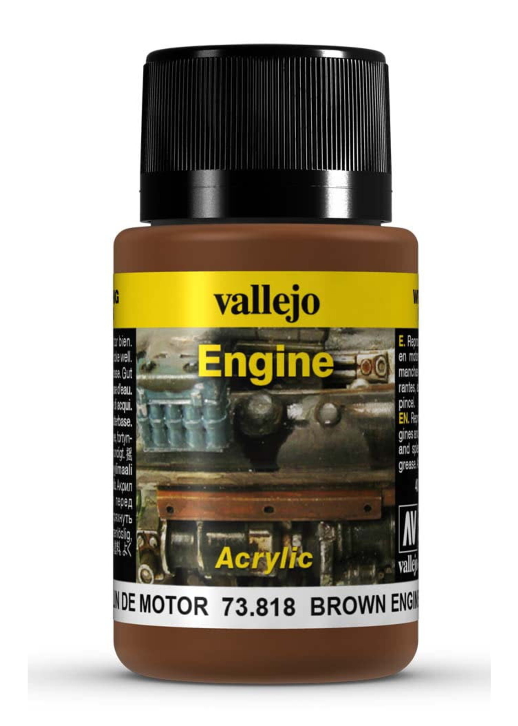 Vallejo VAL73818 Weathering Effects Brown Engine Soot (40ml)