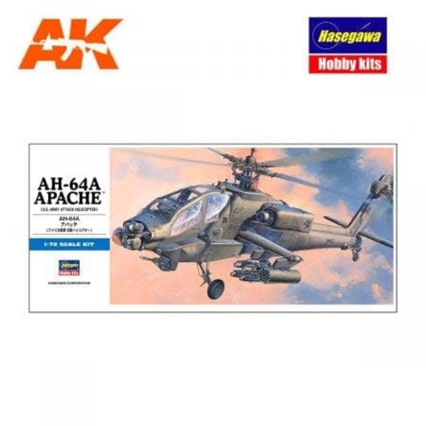 Hasegawa HSGWA00436 AH-64A Apache D6 (1/72)