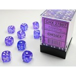 Chessex Dice 12mm 27807 36pc Borealis Purple/White