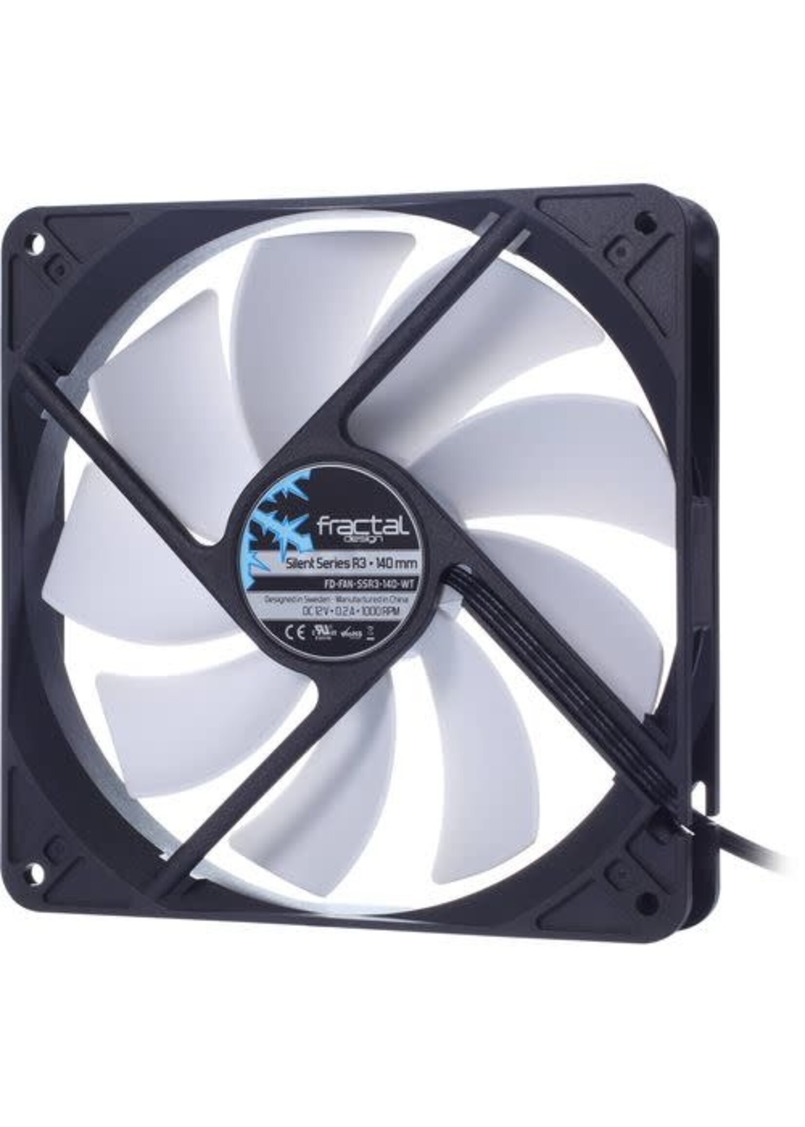 Fractal Design Fractal Design Silent R3 140mm White Fan (1pc)