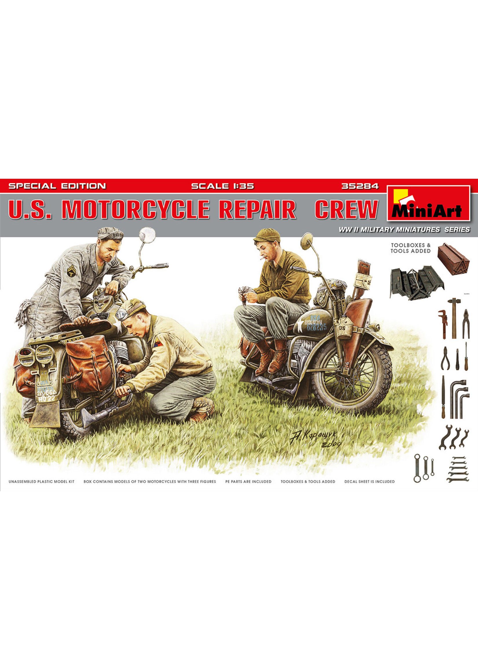 MiniArt ***zMIART35284 US Motorcycle Repair Crew Special Edition (1/35)