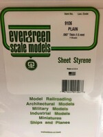 Evergreen Scale Models EVE9106 Styrene .060 in Plain Sheet (2pc)