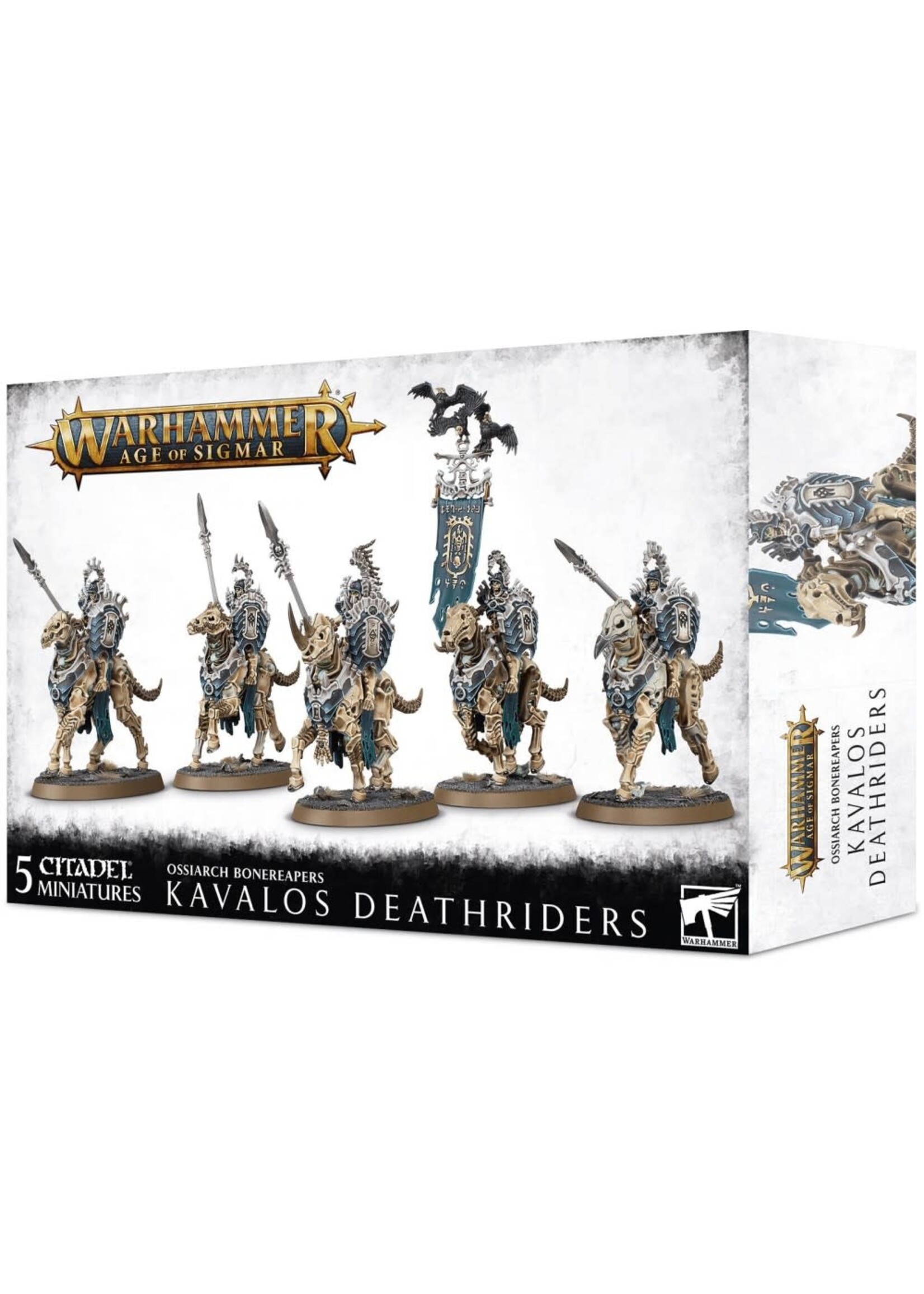 ***AoS Ossiarch Bonereapers Kavalos Deathriders