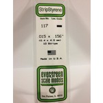 Evergreen Scale Models EVE117 Styrene .015x.156 Strip (10pc)