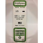 Evergreen Scale Models EVE125 Styrene .020x.100 Strip (10pc)