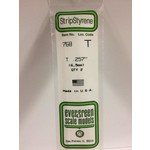 Evergreen Scale Models EVE768 Styrene 6.5mm T Channel (3pc)