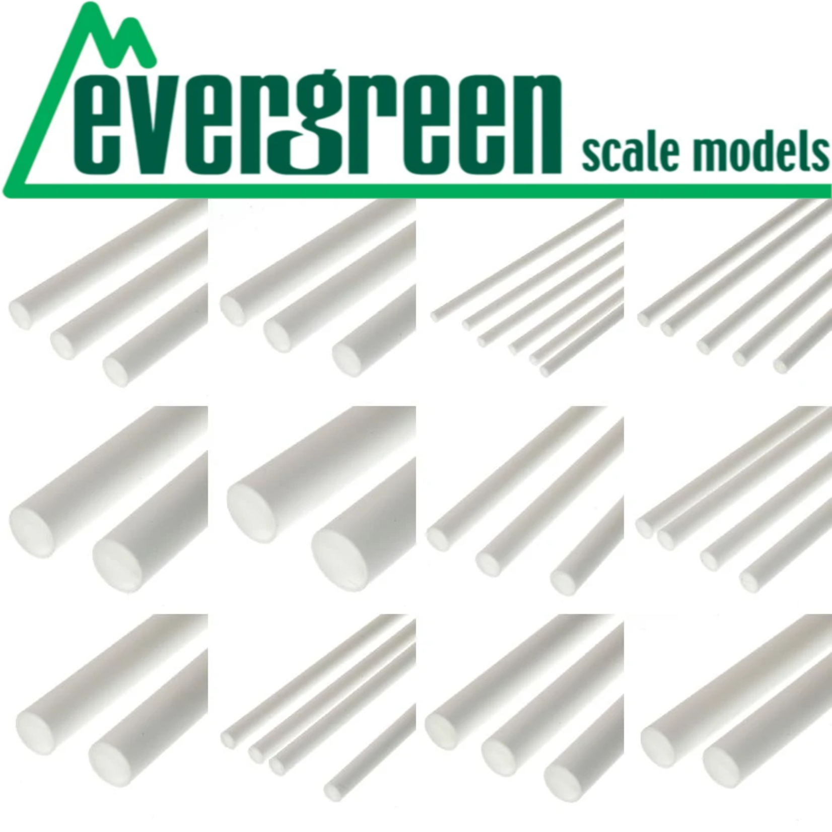 Evergreen Scale Models EVE236 Styrene 1/2 in Tube (2pc)