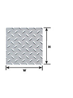 Plastruct PLA91686 Styrene L.S. Diamond Plate Sheet