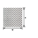 Plastruct PLA91680 Styrene HO-Scale Checker Plate Sheet