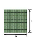 Plastruct PLA91666 Styrene O-Scale Ridged Clay Tile Sheet