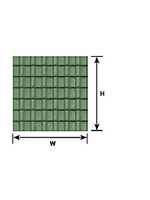 Plastruct PLA91666 Styrene O-Scale Ridged Clay Tile Sheet