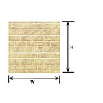 Plastruct PLA91621 Styrene O-Scale Cement Block Sheet