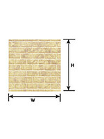 Plastruct PLA91621 Styrene O-Scale Cement Block Sheet