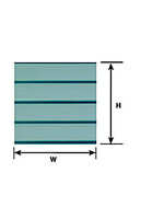 Plastruct PLA91556 Styrene 5/16" Clapboard Siding Sheet