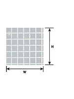 Plastruct PLA91544 Styrene 15/64" Square Tile Sheet