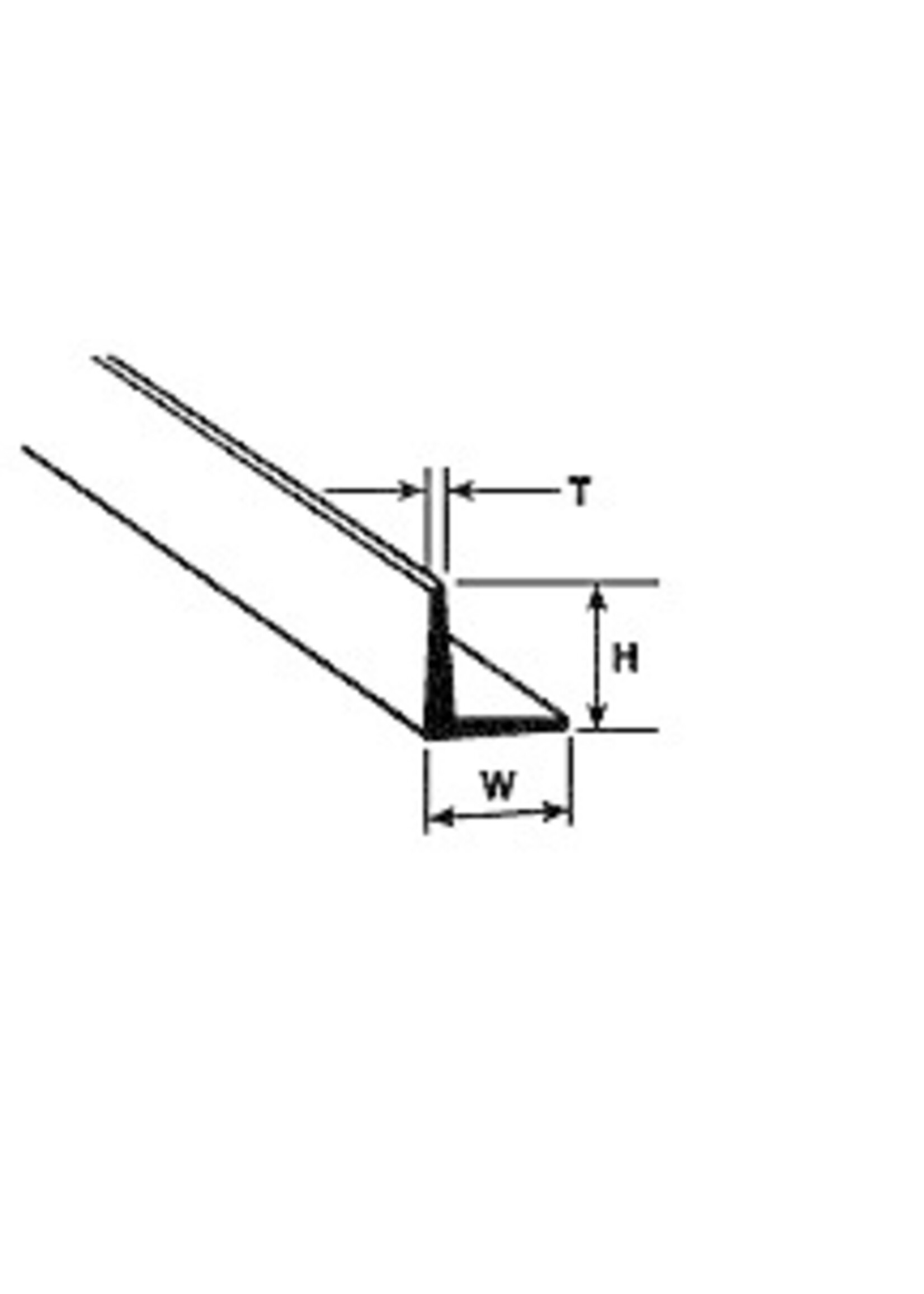Plastruct PLA90505 Styrene 3/16" Angle