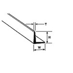 Plastruct PLA90506 Styrene 1/4" Angle