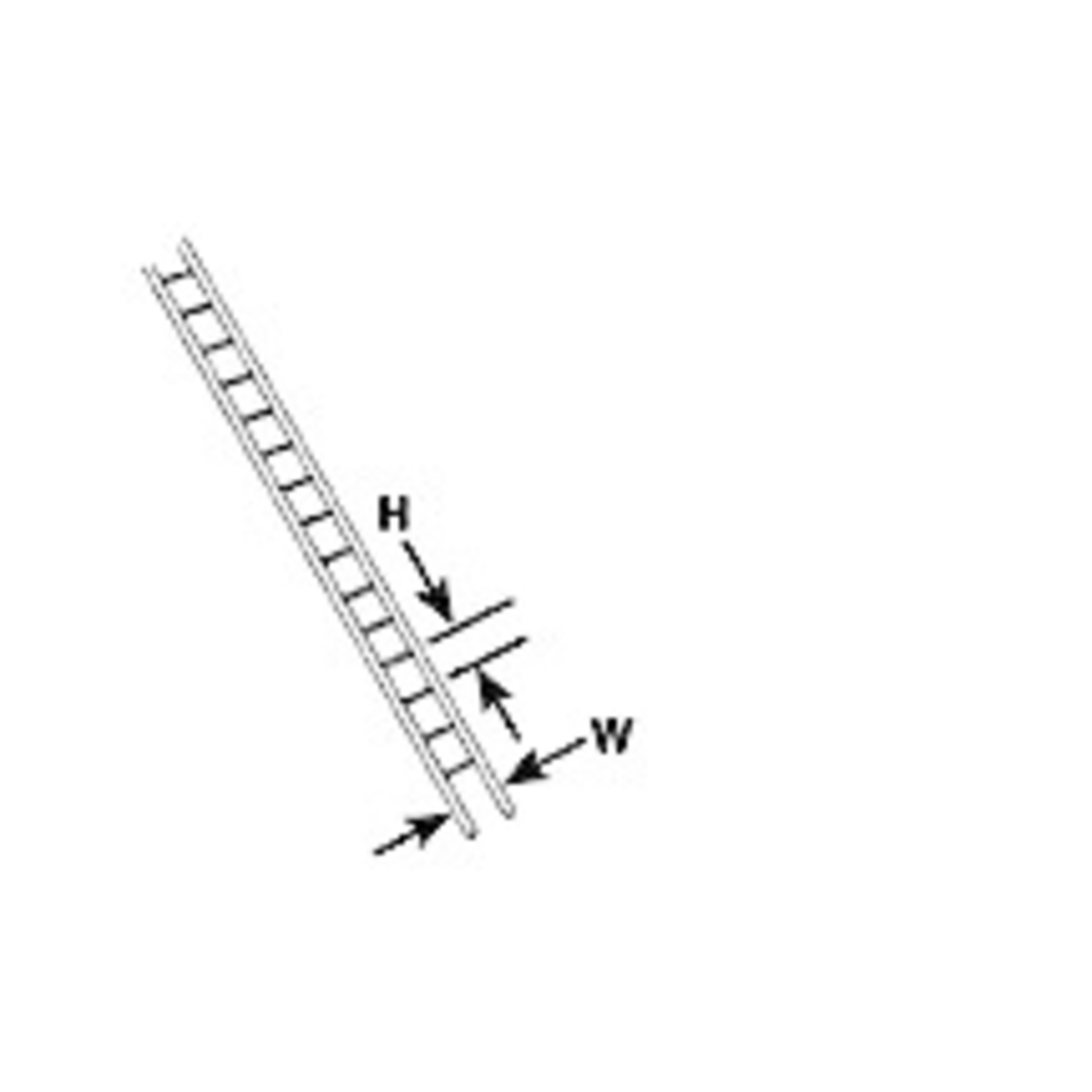 Plastruct PLA90671 Styrene N-Scale Ladder