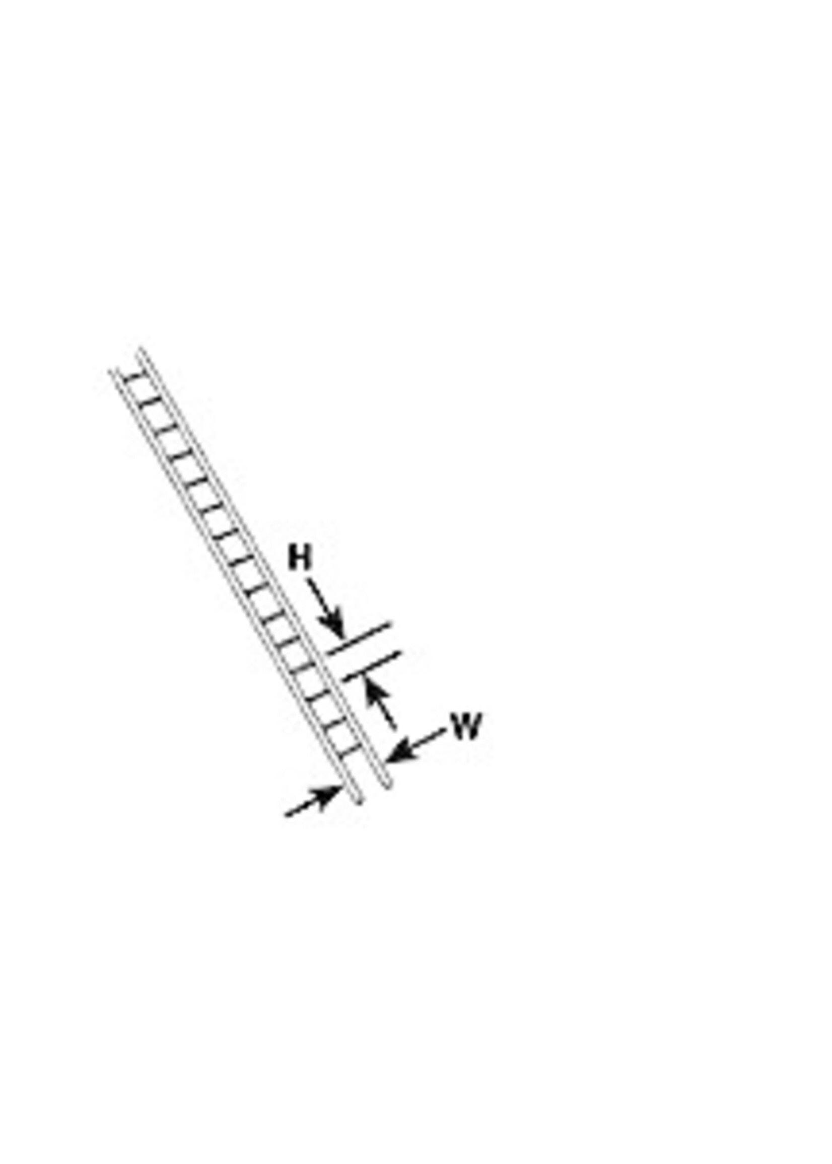 Plastruct PLA90671 Styrene N-Scale Ladder
