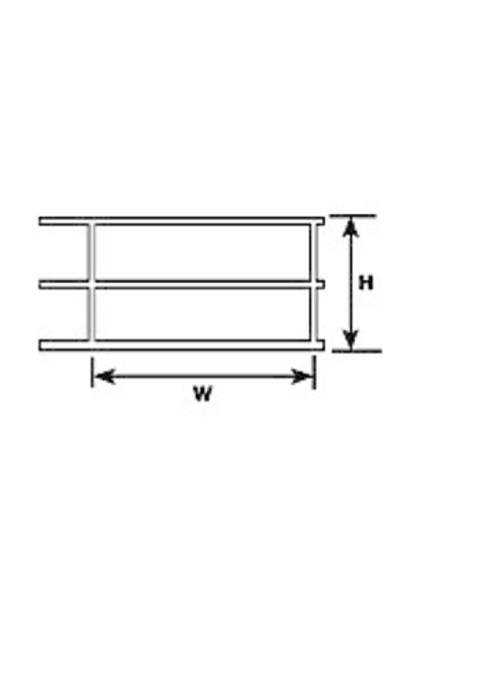 Plastruct PLA90681 Styrene N-Scale Hand Rail