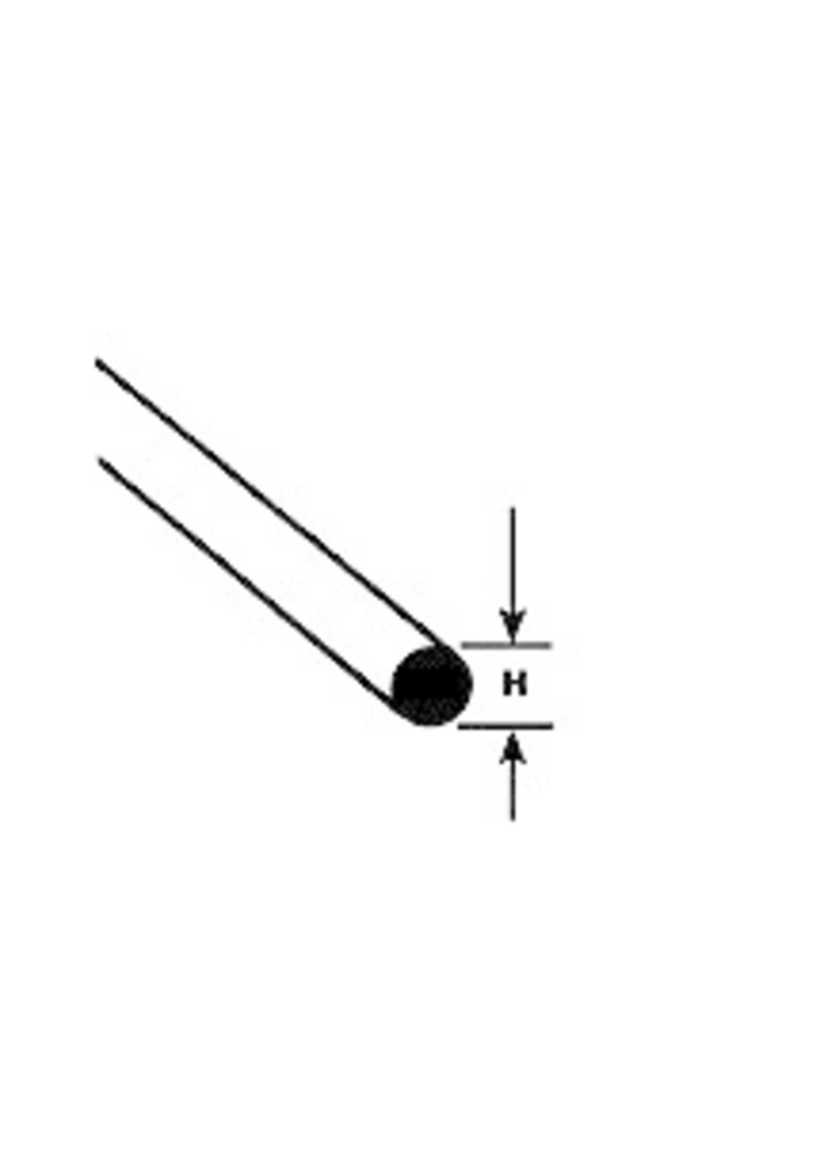 Plastruct PLA90852 Styrene .025 Round Rod