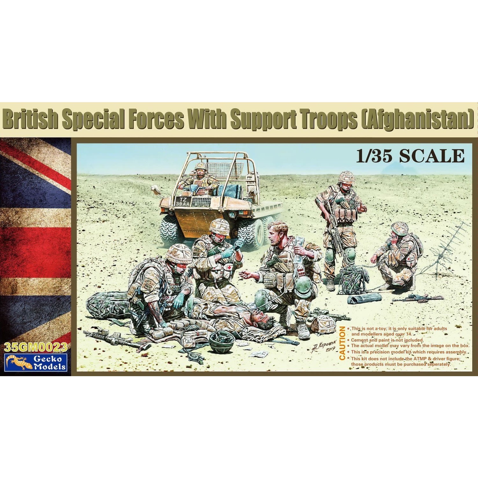 Gecko GEK35GM0023 British Special Forces with Support Troops (1/35)