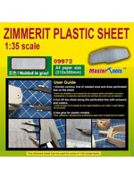 Master Tools MST9972 Zimmerit Plastic Sheet A4 Size