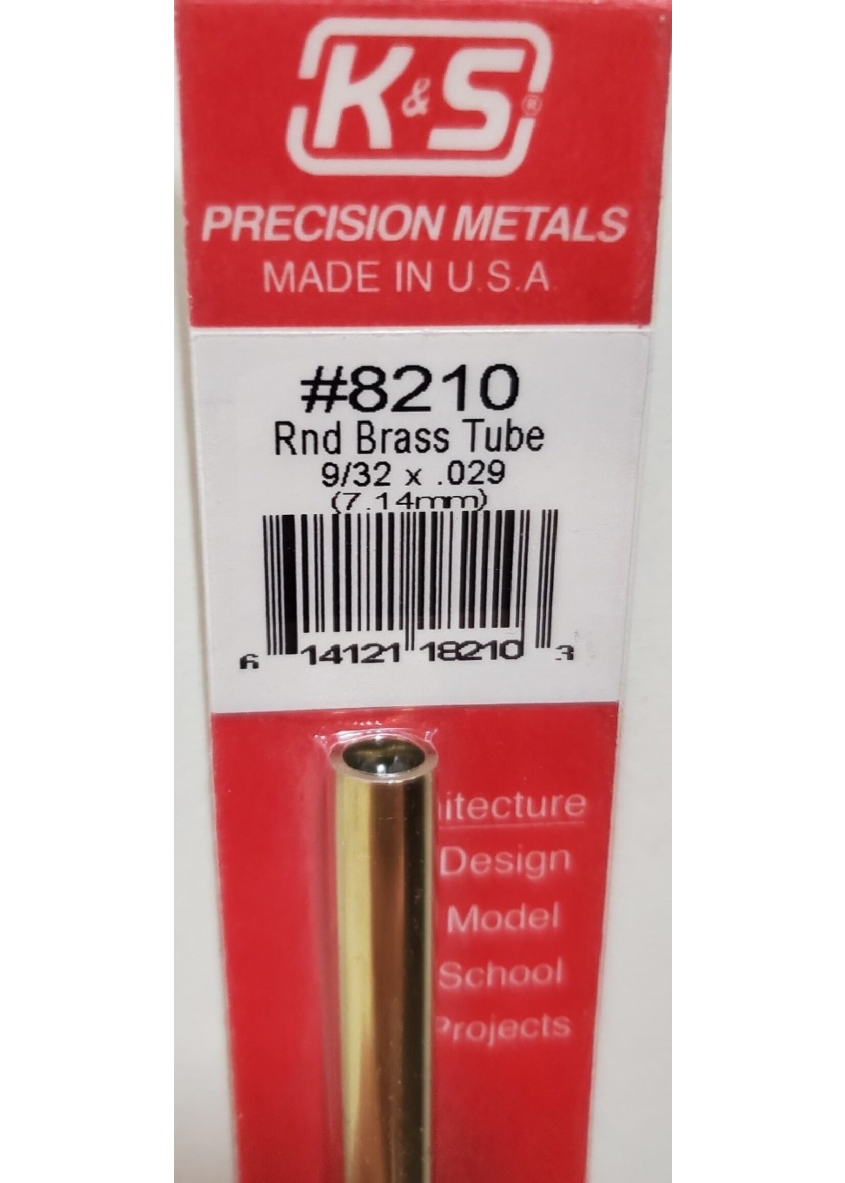 K&S Metals KSE8210 Brass Tube