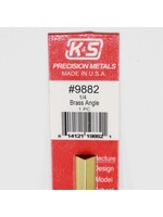 K&S Metals KSE9882 Brass Angle 1/4 inch