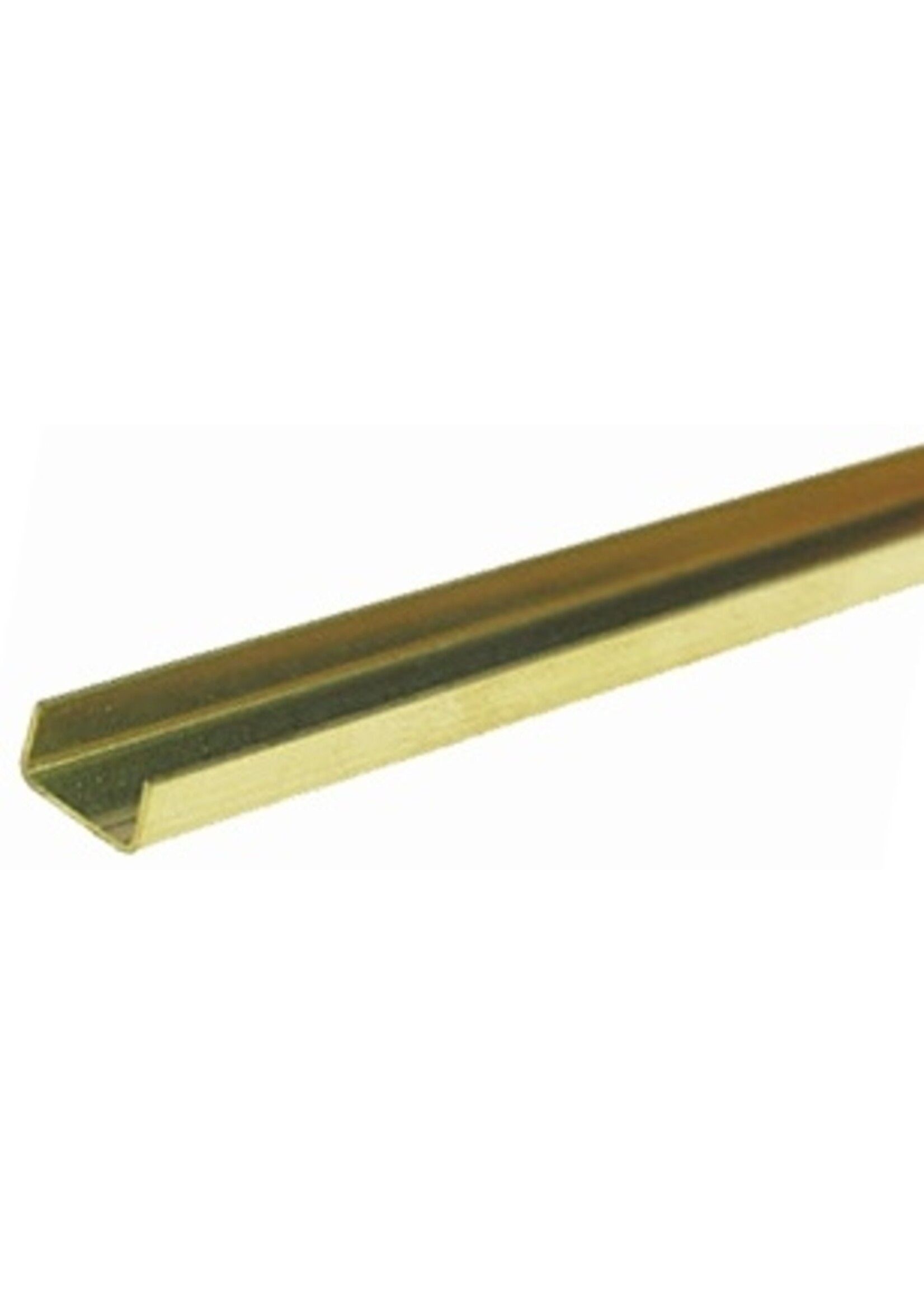 K&S Metals KSE9887 Brass Channel 1/4''